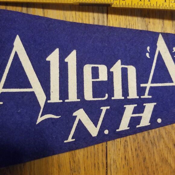 Vintage Allen "A" resort New Hampshire felt pennant souvenir - Picture 5 of 7